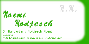 noemi modjesch business card